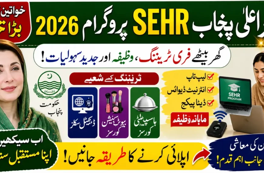 CM Punjab SEHR Program 2026 Online Registration, Eligibility Criteria