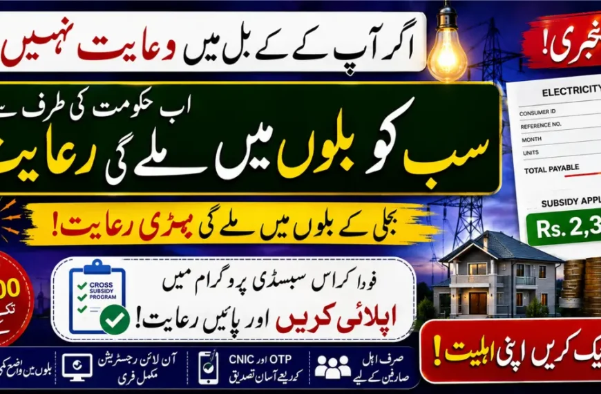 Cross Subsidy Program (CSS) 2026 Registration Online – Check Eligibility & Reduce Your Electricity Bill