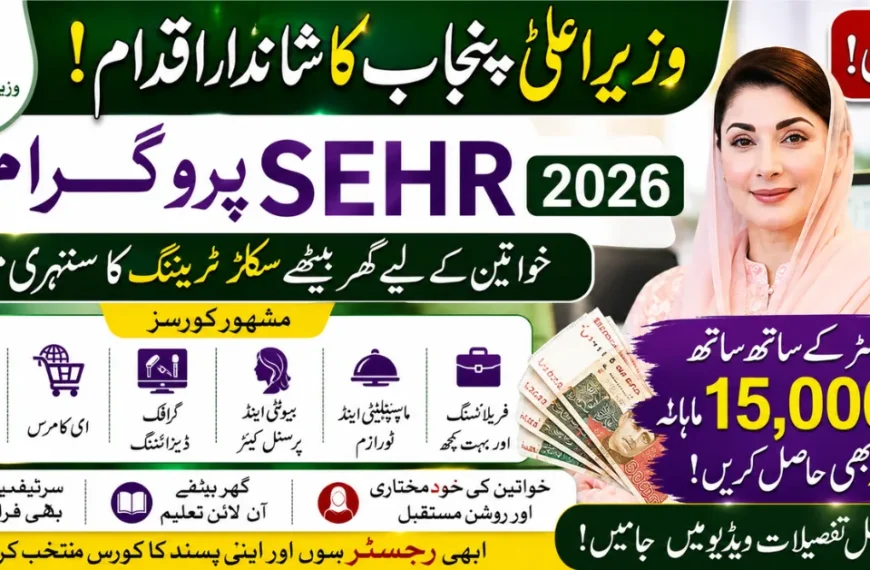 Punjab SEHR Program Registration 2026 Courses, Benefits, Eligibility and Application Process
