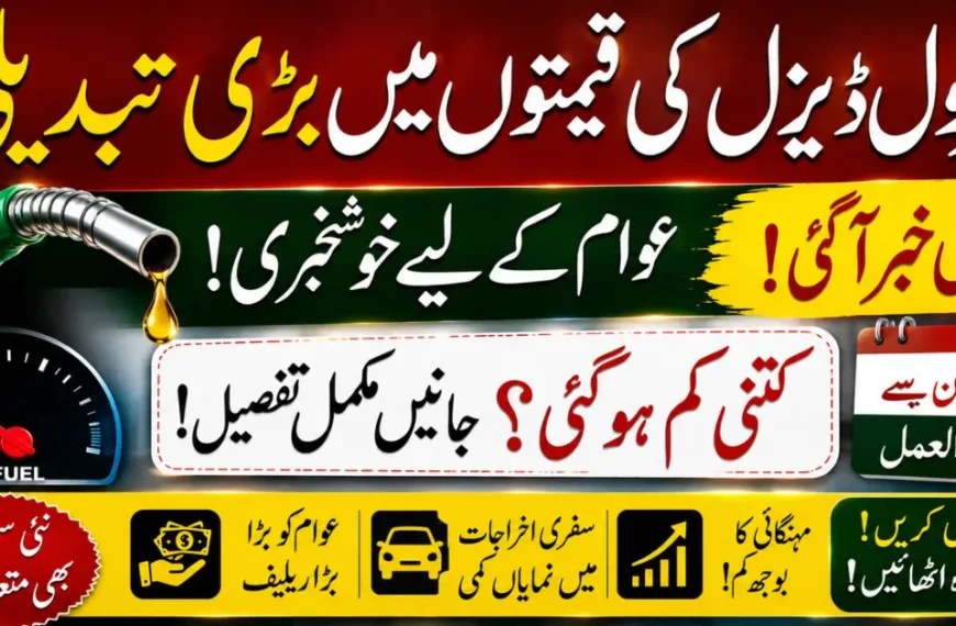 Petrol Price in Pakistan Today from June 27, 2026 – Latest Petrol and Diesel Rates