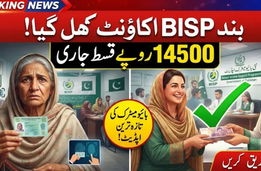 BISP Account Unblock Process 2026 – Get Rs. 14,500 Payment