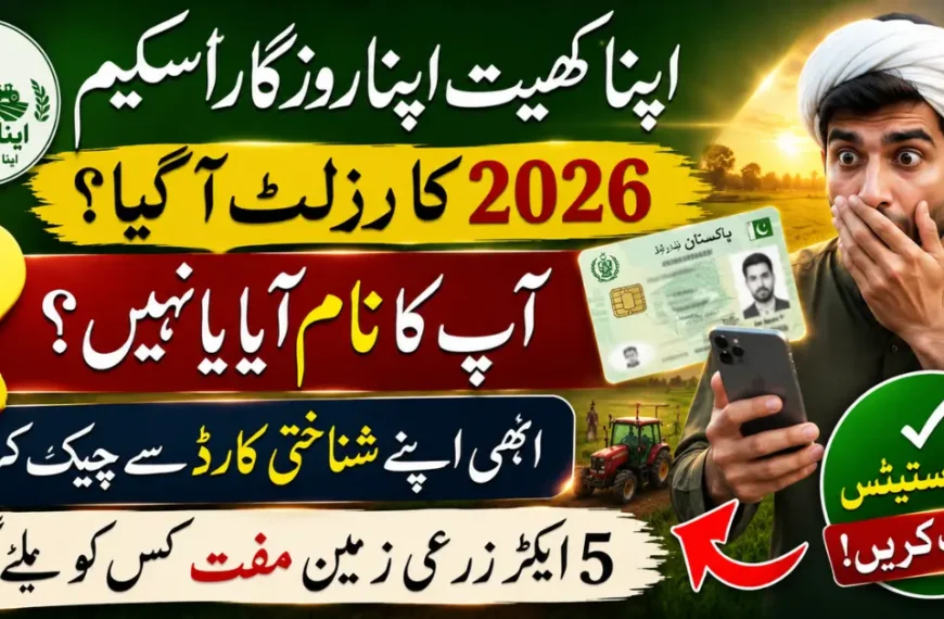 Apna Khet Apna Rozgar Status Check 2026 Track Your Application via CNIC