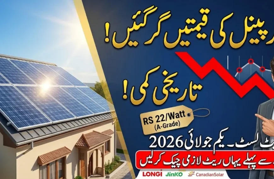 Latest Solar Panel Prices in Pakistan (July 2026) – Longi, Jinko & Canadian Solar Rates