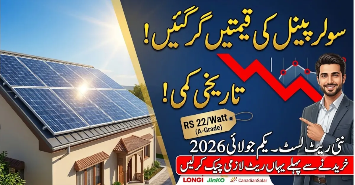 Latest Solar Panel Prices in Pakistan (July 2026) – Longi, Jinko & Canadian Solar Rates