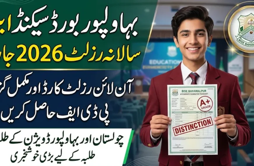 BISE Bahawalpur 12th Result 2026 Check By Name, Roll No, SMS & Gazette