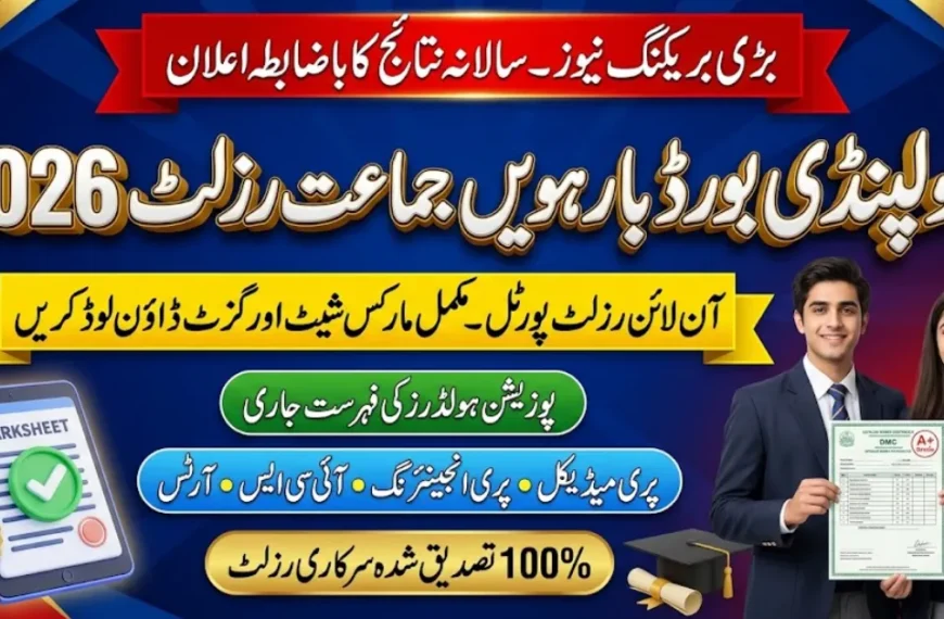 BISE Rawalpindi 12th Class Result 2026 Check By Roll Number, Name & Gazette