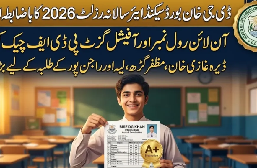 DG Khan Board 12th Class Result 2026 Check Online By Roll No, Gazette & SMS
